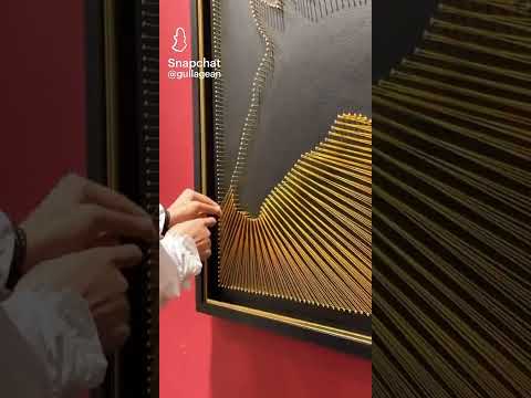 رسم اللوحات بالمسامير لا تنسى الاشتراك بالقناة