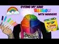 DYEING MY HAIR WITH MARKERS!