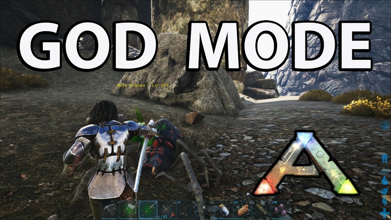 God Mode Console Cheat Ark Survival Evolved Youtube