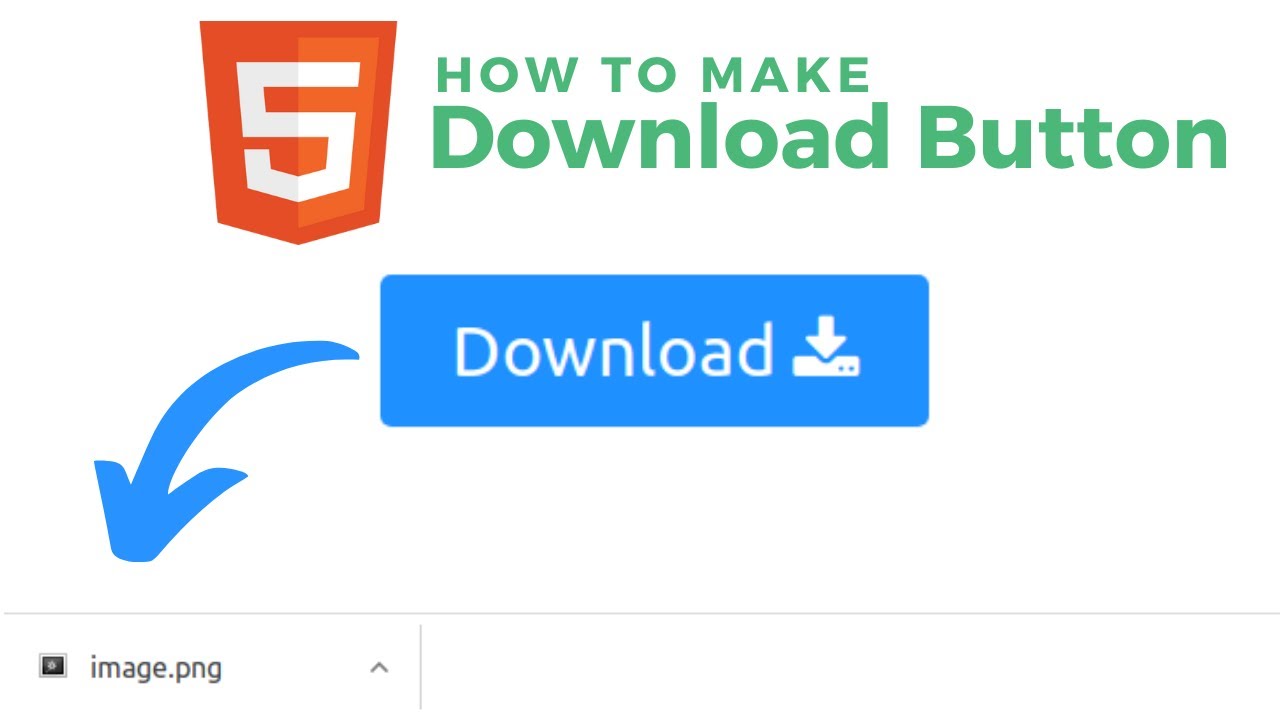 Download image on button click in HTML