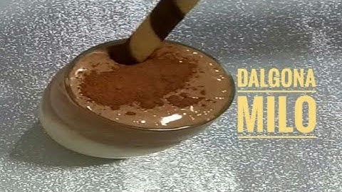 How To Make Dalgona Milo | Part 2 Using Whipped Cream | Without Mixer