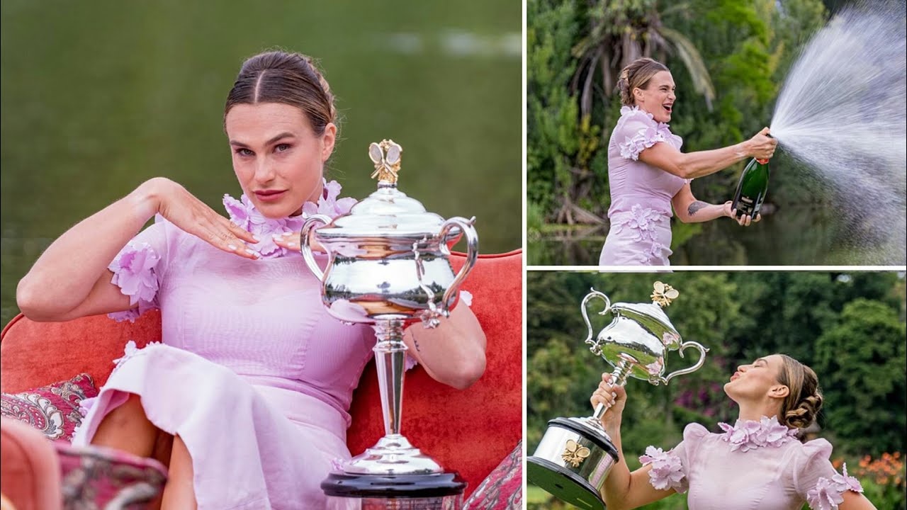 Australian Open champ Aryna Sabalenka stuns as she poses with her trophy - and pinpoints the ...