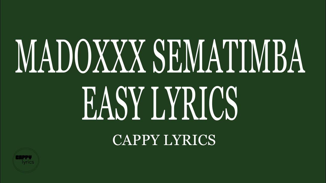 Maddox Ssematimba Easy lyrics [take it easy lyrics] YouTube