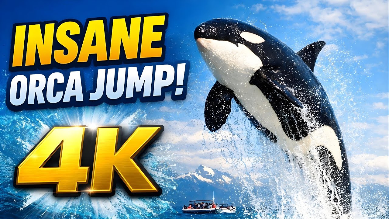 You Won’t Believe How High This Orca Jumps | 4K