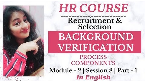 Background Verification | BGV | HR Course #hrcourse #backgroundverification #hr #readytogetupdate