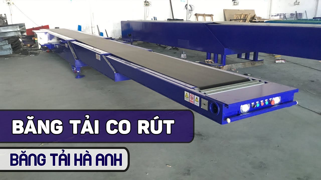 Băng tải co rút (Telescopic Belt Conveyor) băng tải thò thụt, băng tải chuyển hàng - Băng tải Hà Anh