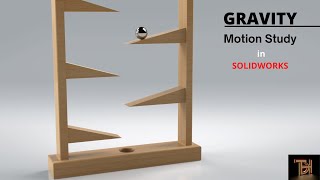 GRAVITY Motion study Tutorial | Solidworks tutorial for engineers.