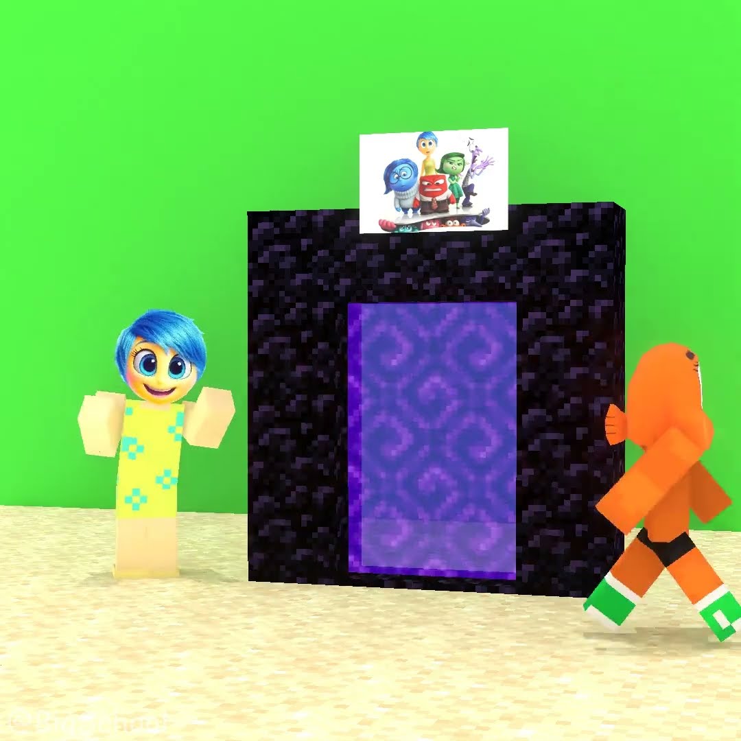 Challenge to choose the right door with Herobrine, Darwin, and Anger! ?