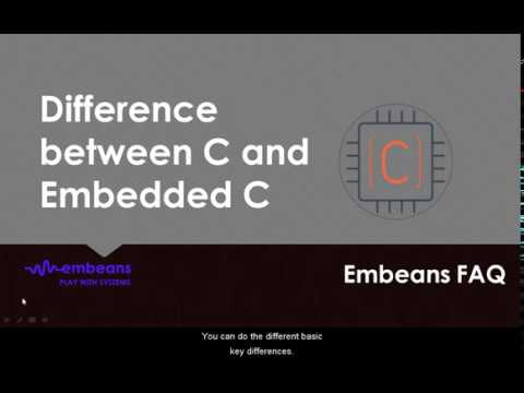 Video: Verschil Tussen C En Embedded C