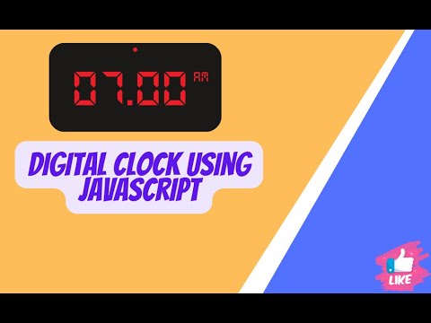 how to create digital clock using JavaScript - YouTube