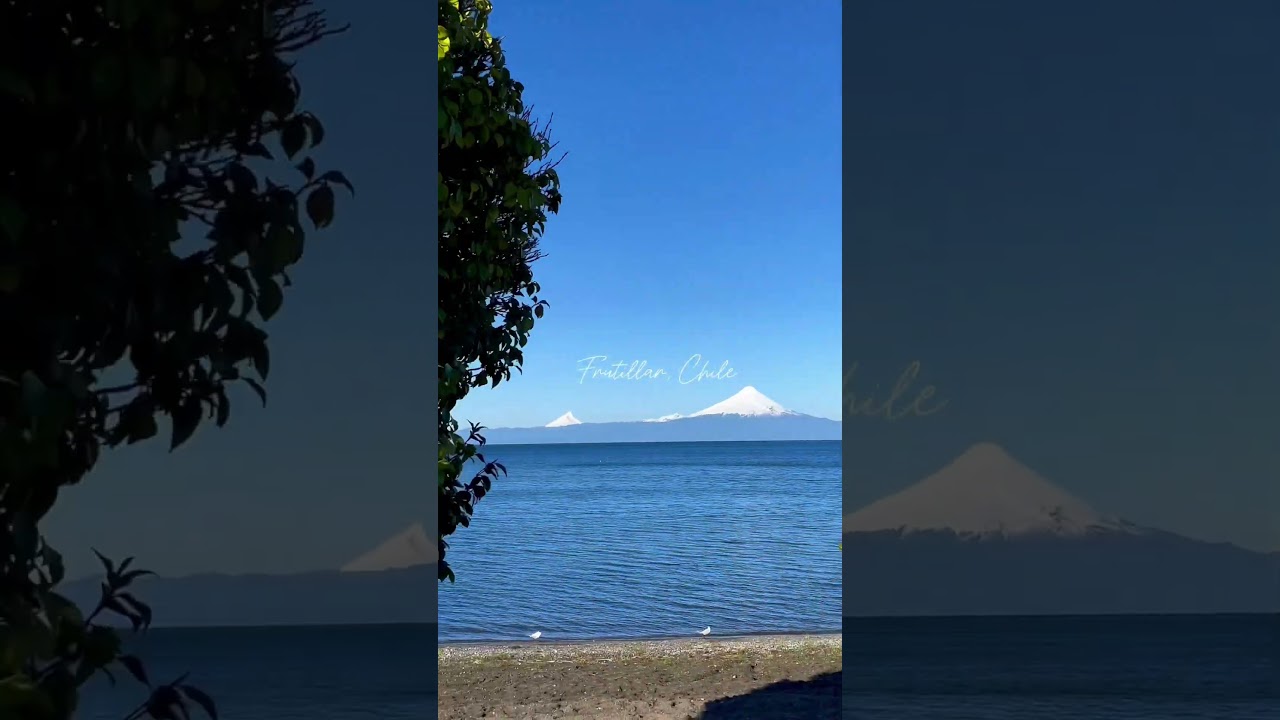 📍Frutillar, Chile 🇨🇱 Lago Llanquihue y de fondo el maravilloso volcán Osorno. #frutillar #chile