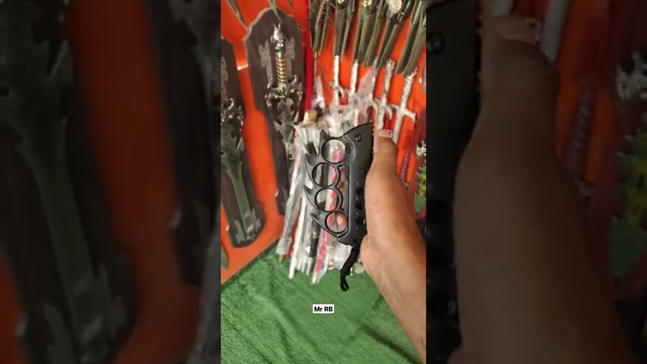 Knuckle Duster Knife | Amazing Button Knife | Gupti knife | Indian Sword Market | Khanjar knife