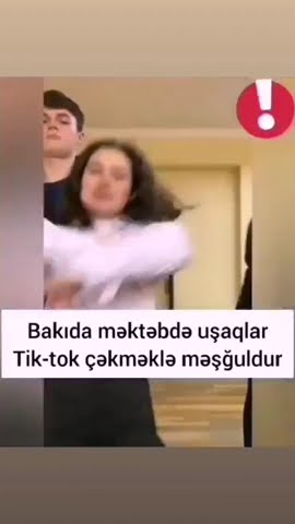 Şagirdlər məktəbdə 'TikTok' çəkdilər