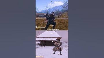 Sword Swing Ac Shadows vs Ghost of Tsuhima #shorts #assassinscreed
