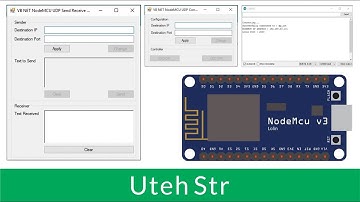 Visual Basic .NET + Arduino IDE + NodeMCU | Communication VB NET App with NodeMCU Using UDP Via WiFi