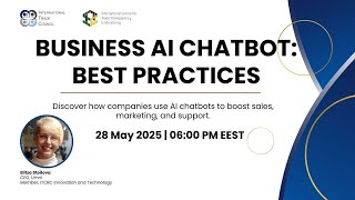 WEBINAR: Business AI Chatbot  Best Practices
