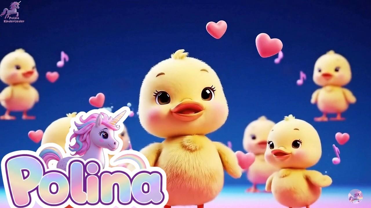 🎵 10 Lustige Kinderlieder zum Mitsingen & Tanzen! | Polina Kinderlieder