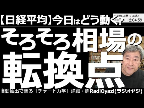 【日経平均-今日はどう動く?】そろそろ相場の転換点? 日経平均は今日も上昇しているが、様々なテクニカル指標が、相場が「天井圏」にあることを示している。ここからさらに上昇する可能性もあるが、反落に注意。