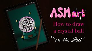 ASMR iPad Drawing – Crystal ball 🔮 in Procreate | ASMart Vol. 1 💖 screenshot 1