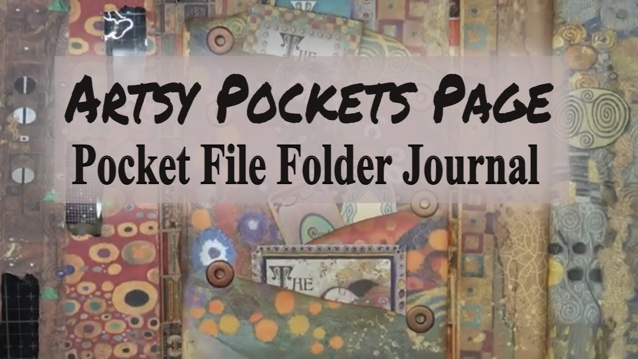 Artsy Pockets Page - Pocket File Folder Journal #filefolder - YouTube