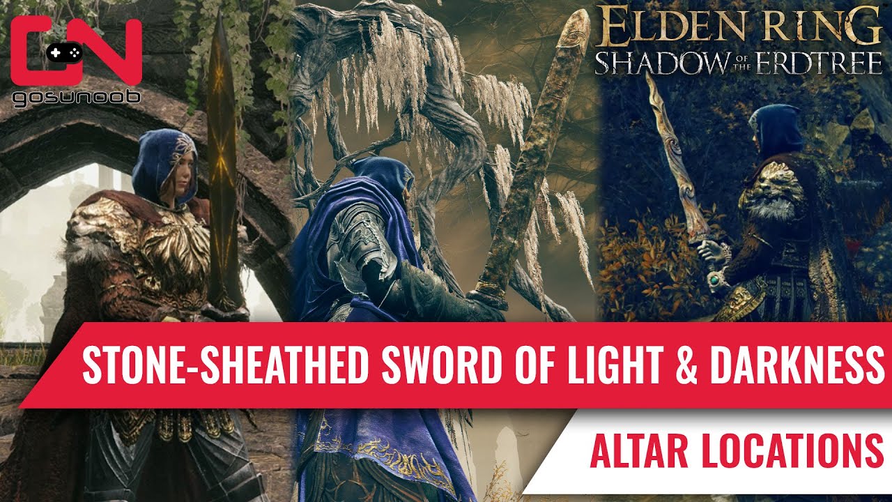 Where To Find Stone Sheathed Sword, Sword of Darkness & Sword of Light in Elden Ring DLC