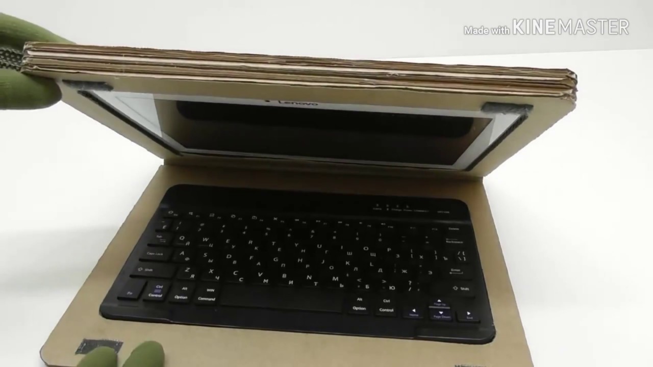 How i maked my laptop at home with cardboard technical hacker - YouTube