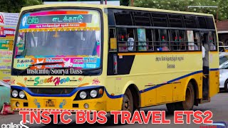 TNSTC BUS TRAVEL ETS 2 GAMEPLAY TRICHY TO MADURAI SUPER FAST#bus #ets2 #bussid #travel  screenshot 1
