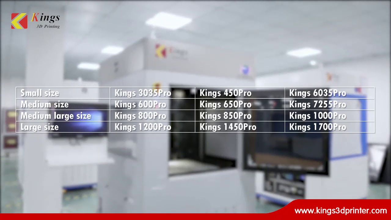 KINGS high technology Industrial SLA 3D printer - YouTube