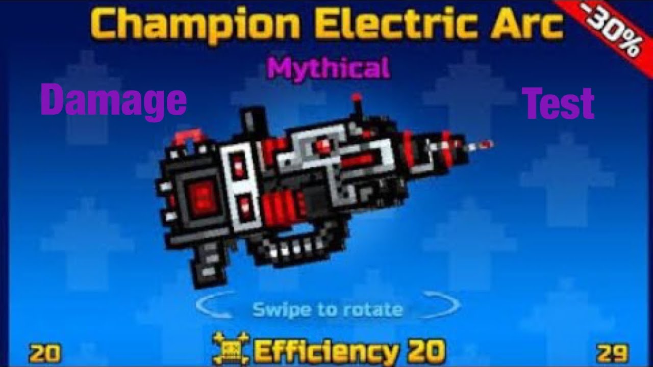 Champion Electric Arc damage test (Mythical)
