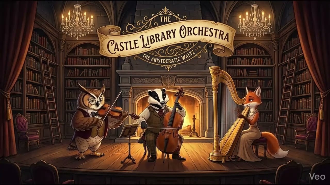 🦉 The Aristocratic Waltz - Cozy Background Music for Studying & Reading (2 Hours) 📚