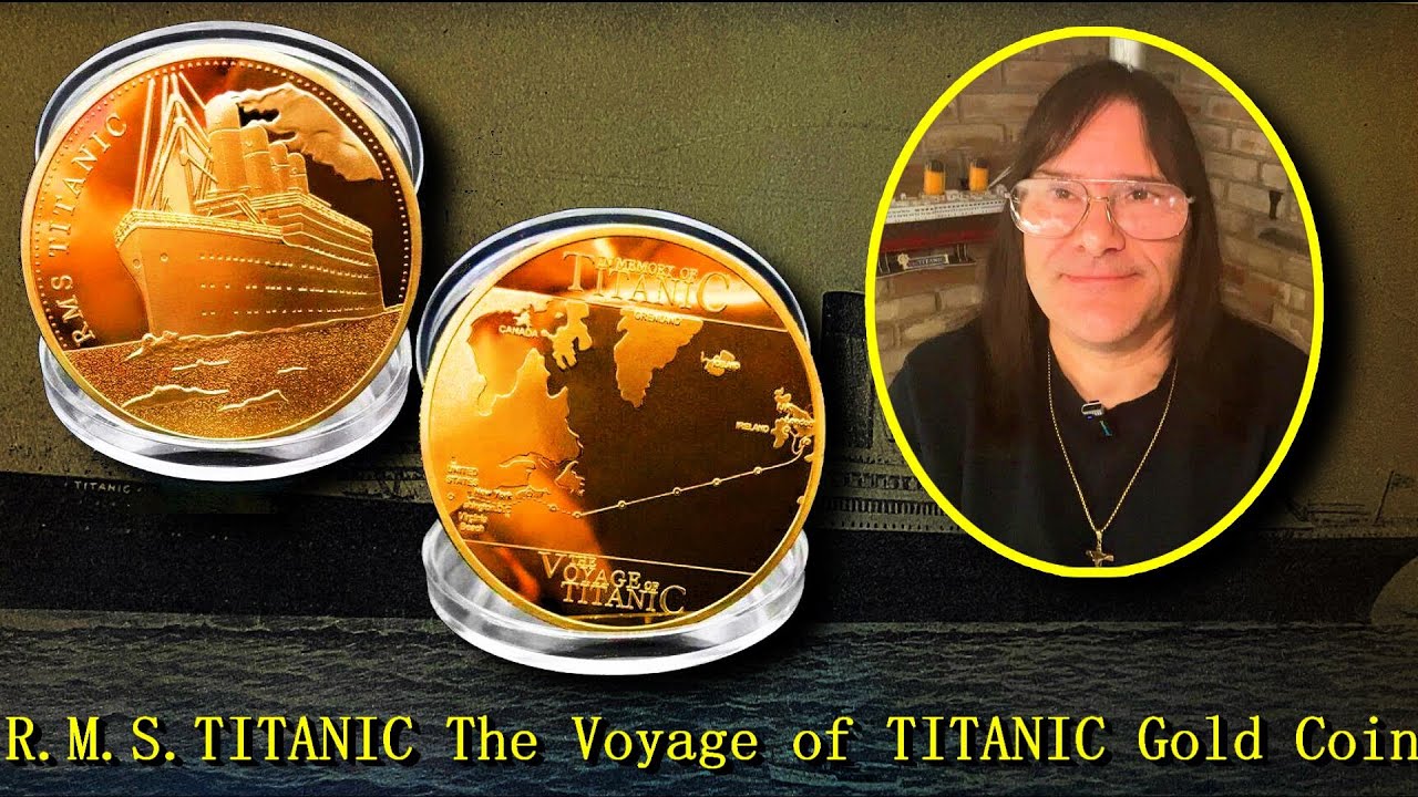 Médaille Commémorative Titanic 1912 – Pièce Métal 4 Cm – Plaqué Or – Cadeau Collectionneur Passionné D'histoire