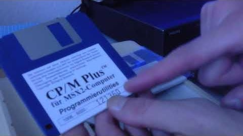 CP/M plus on Philips NMS 8280 MSX Computer (MSX2) - First Installation