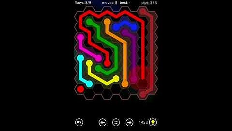 (Day 18) Flow Free: Original, Hexes and Bridges 9x9 in Daily Puzzles (V2)