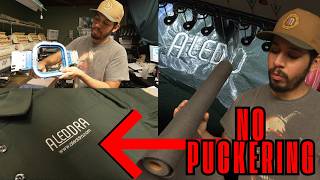 Tips of reducing Puckering on Polos: My full process to get clean embroidery on Stretchy Garments