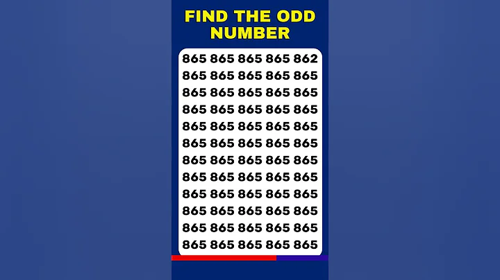 Can You Find the Odd Number in Just 10 Seconds? Challenge Yourself! 🔍🔢 #shorts