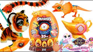 I ONLY OPENED ORANGE TOYS for 24 Hours! 🍊 (Smashers &amp; Magic Mixies)
