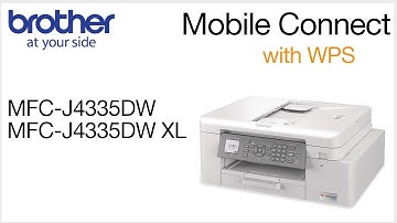 MFCJ4335DW set up wireless with WPS - mobile device