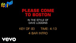 Miniatura de "Dave Loggins - Please Come To Boston (Karaoke EZ Sing)"