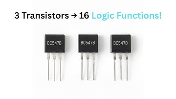 Complete 2-Input Boolean Logic System With Just 3 Transistors | AND, OR, XOR, NAND & More
