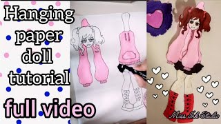 Hanging Paper Doll DIY | Easy Craft Tutorial. How to Make a Hanging Paper Doll Step-by-Step 