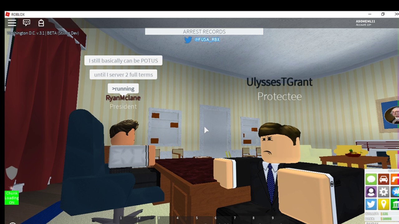 President Ryanmclane Has A Conversation With President Elect - the oval office roblox