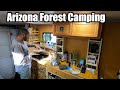 Forest Camping in my Box Van - Arizona VanLife