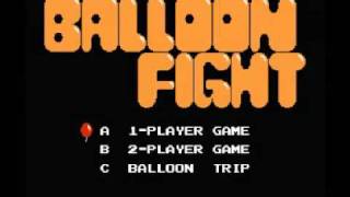 Video thumbnail of "Balloon Fight (NES) Music - Game Over"