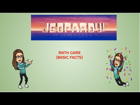 Math Jeopardy Game Sample
