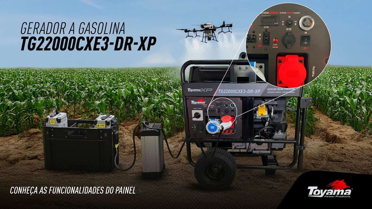 Gerador de Energia a Gasolina TG22000CXE3-DR-XP - Toyama