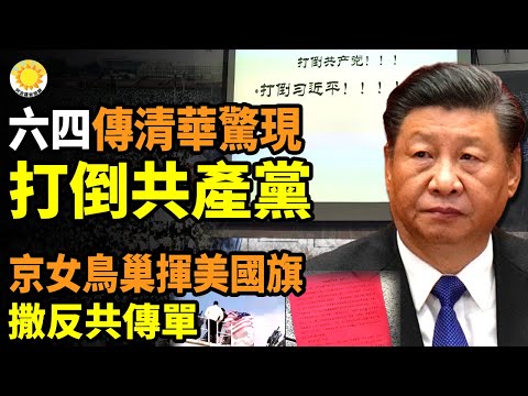 ?纪念六四，传清华大学屏幕惊现”打倒共产党！”；北京女鸟巢外挥美国旗，撒反共传单；美国务院在天安门事件34周年发声明；香港公开纪念六四就被抓；不客气！德防长当面质问李尚福