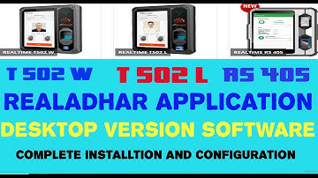 How to Use the Aadhaar-Enabled Device T502 with Desktop Software | Realtime Biometrics