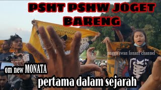 PSHT DAN PSHW JOGET BARENG  OM NEW MONATA LIVE ALON ALON PONOROGO