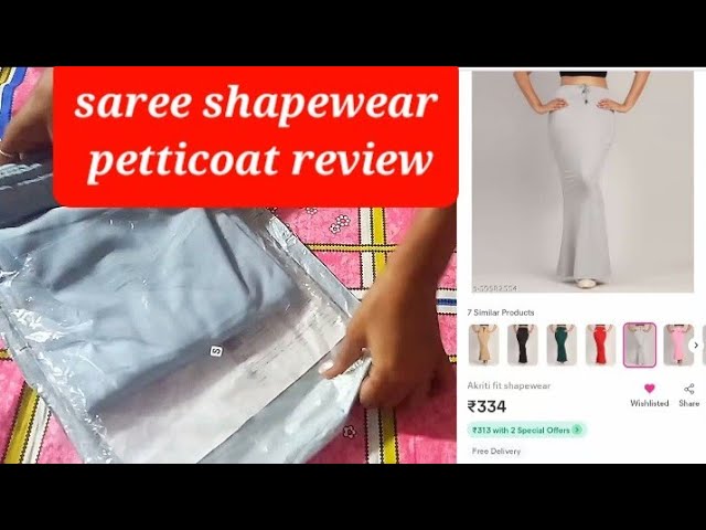 Saree Shapewear petticoat review, Meesho products Review