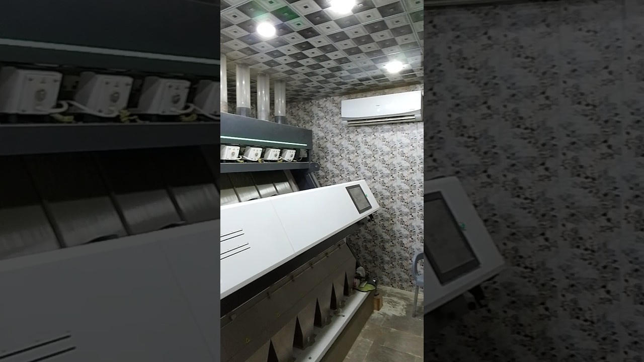 COLOR  SORTER  MACHINE SORTING SALT RICE MILL